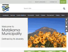 Tablet Screenshot of matzikamamun.co.za